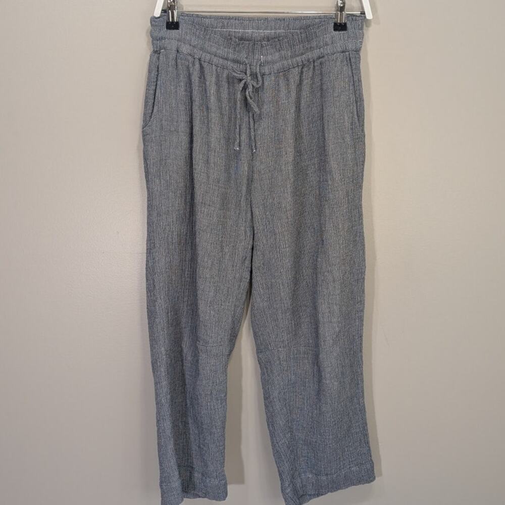 Hatch Pants Cotton Gauze Resort Travel Quiet Luxury Loungewear Breezy - Size 1